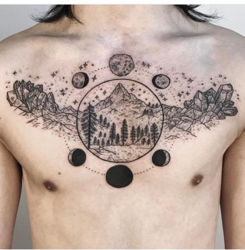 13 Witchy Chest Tattoo ideas