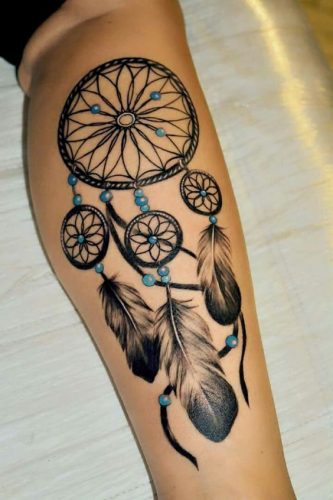 Under Knee Tattoos for Women 17 ideas