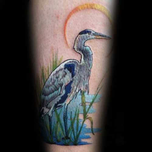 21 Heron Tattoo Ideas