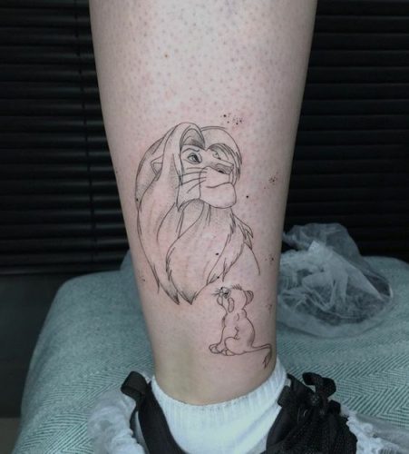 Lion Tattoo Outline: 19 Bold and Striking Silhouette Designs