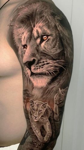 Realistic Lion Tattoo: 24 Lifelike and Breathtaking Designs