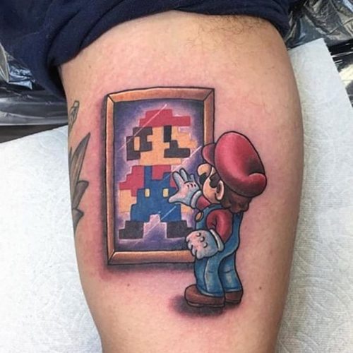Explore 19 Unique Super Mario Tattoo Designs to Celebrate Your Love for the Iconic Game in