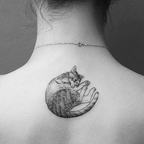 25 Simple Cat Tattoo Ideas