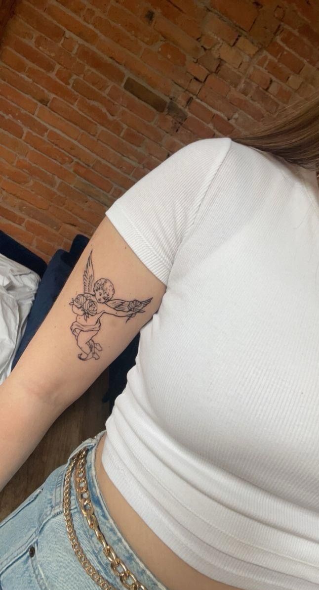 25 Angel Tattoo Ideas : Guardian, Cherub, and Dark Designs for Men and Women