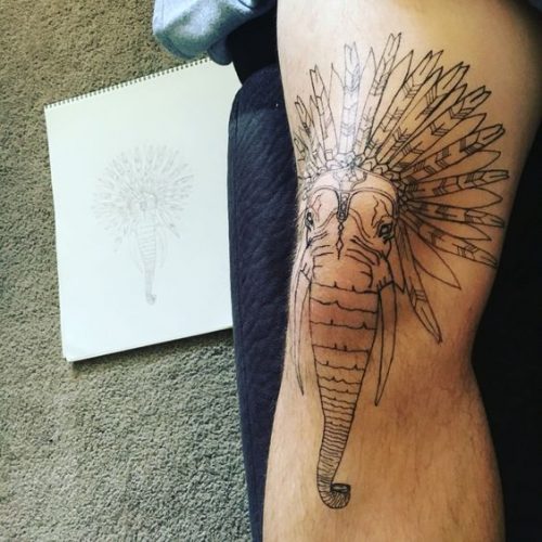 22 Elephant Leg Tattoos Ideas
