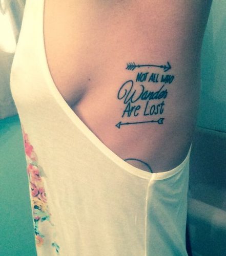 17 Trendy Rib Writing Tattoo ideas