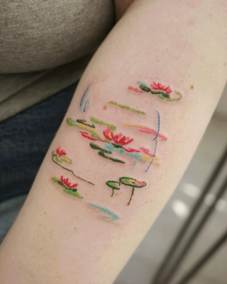 30 Creative Water Lily Tattoos for : Tattoos with Special Meanings