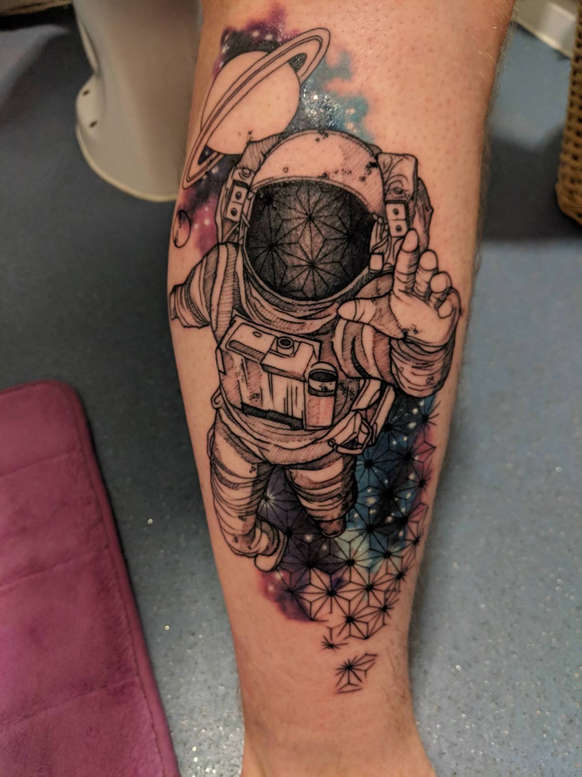 Astronaut Tattoo Ideas for Men and Women Minimalist, Stencil Outline, and Cosmic Designs