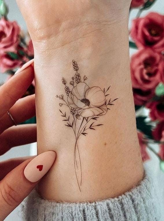 28 Poppy Tattoo Ideas for Women & Men Fine Line, Traditional, Minimalist & Bold Red Floral Designs