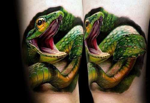 17 Awe-Inspiring Viper Snake Tattoo Concepts
