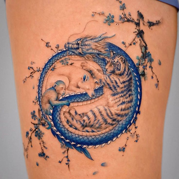 Japanese Tiger Tattoos Traditional Designs, Sleeves, Chest & Arm Ideas