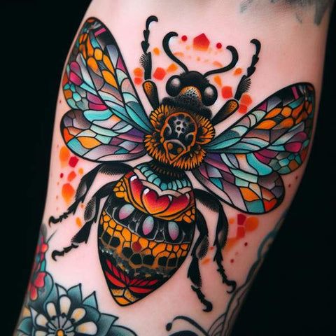 27 Bee Tattoo Ideas for Women & Men: Meaningful Designs from Minimalist & Geometric Styles