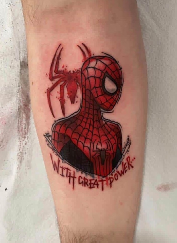 29 Spiderman Tattoo Ideas for Guys Best Arm, Leg, Chest, Back, Hand & Sleeve Designs