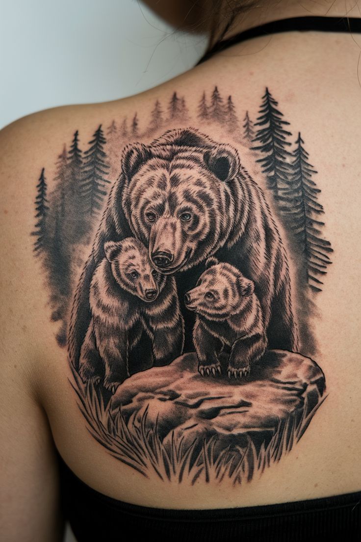 30 Bear Tattoo Ideas : Grizzly, Polar, Teddy & Realistic Bear Tattoos for Men and Women