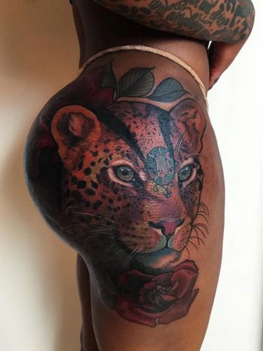 Bold 19 Color Tattoo Ideas for Black Skin