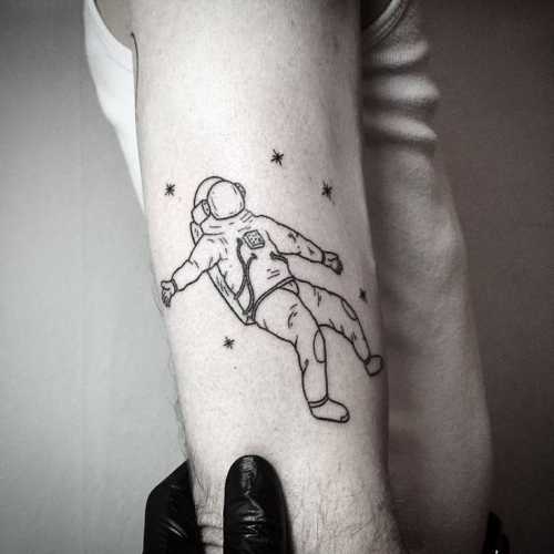 27 Astronaut Tattoo Ideas