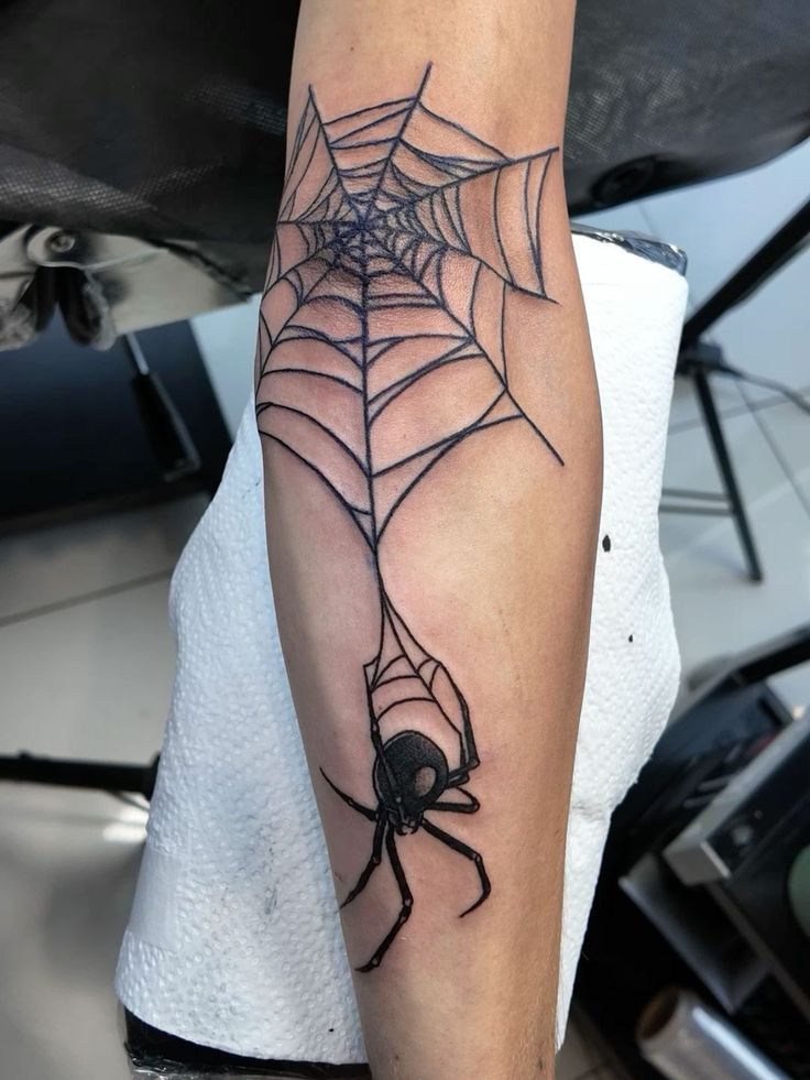 27 Spider Web Tattoo Ideas for Men and Women Shoulder, Full Sleeve, Stencil Designs