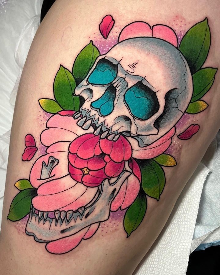 29 Skull Tattoos Ideas for Men and Women Unique, Traditional, Feminine, Dark & Mexican Skull Designs