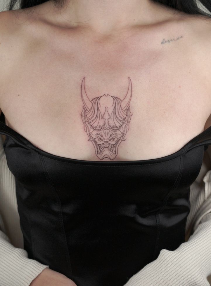 27 Oni Mask Tattoo Ideas Traditional Japanese Designs for Forearm, Chest, Sleeve, and Back