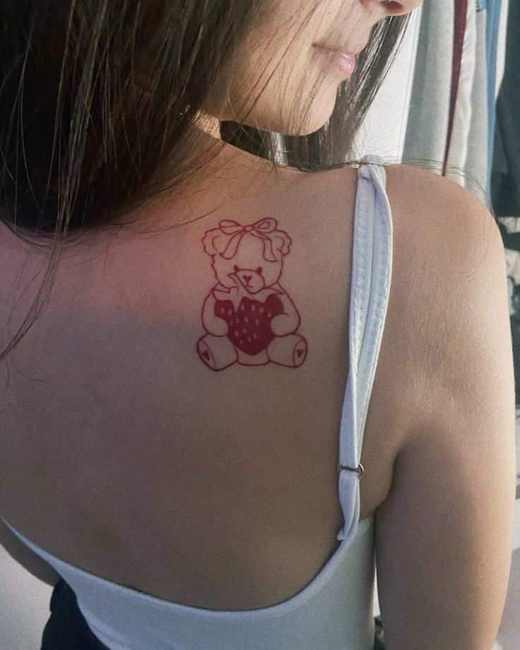 30 Teddy Bear Tattoo Designs Cute, Realistic, Fine Line, Matching, Feminine & Dark Tattoo Ideas
