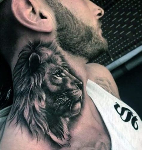 Neck Lion Tattoo: 17 Subtle and Striking Designs