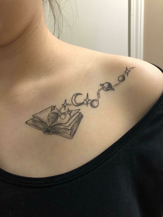 Explore 20 Unique Clavicle Tattoo Ideas: From Delicate Florals to Edgy Designs – Get Inspired!