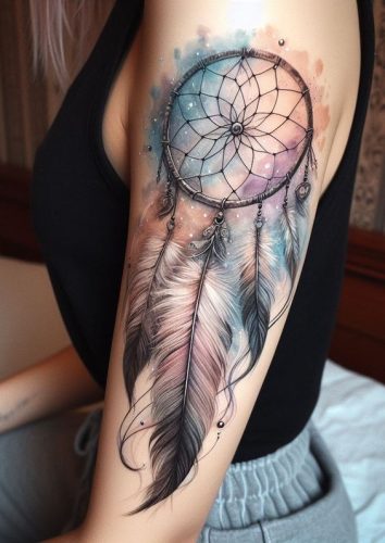 Explore 18 Unique Dreamcatcher Tattoo Designs for  &#8211; Symbolism &#038; Artistic Beauty