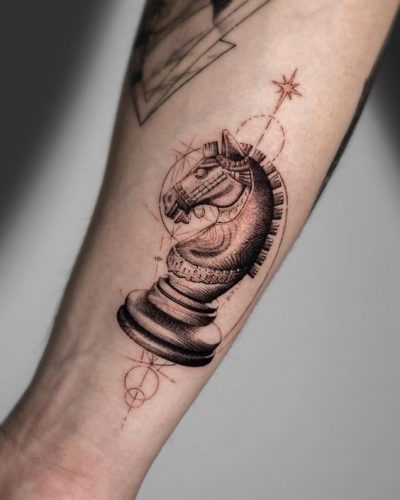 Explore 20 Unique Chess Piece Tattoos for : Symbolism & Artistry in Ink