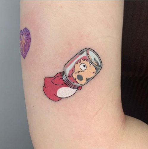Explore Top 20 Ponyo Tattoo Designs – Embrace Studio Ghibli Magic in