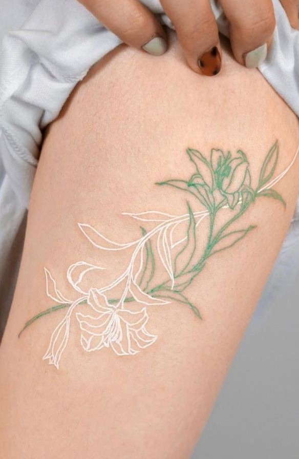30 White Ink Tattoo Ideas for Dark Skin, Tan, Pale, Brown, Fine Line, Spider, Lightning, Healed Designs