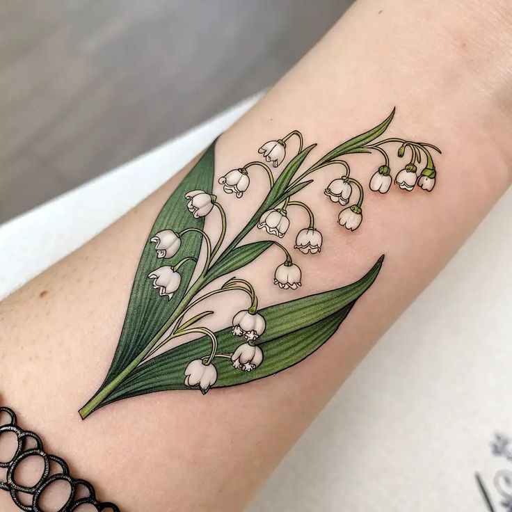 26 Stunning Lily of the Valley Tattoo Ideas