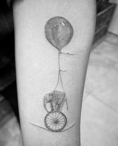 19 Elephant Ankle Tattoos Ideas