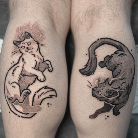Here Are 28 Cat Tattoo Ideas to Consider in for Women and Men: Minimalist, Funny, Gothic
