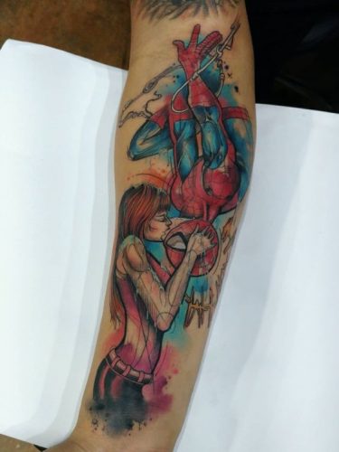 Top 19 Spider Man Tattoo Ideas
