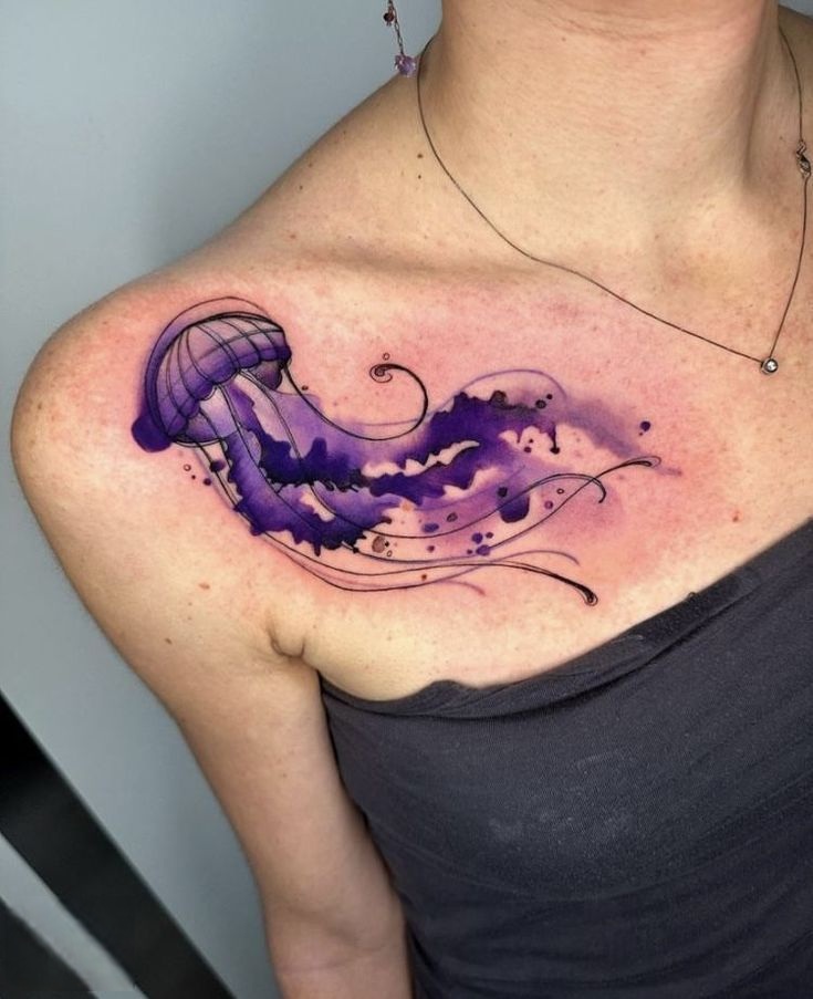 30 Jellyfish Tattoo Designs with Meaning and Style Flowing