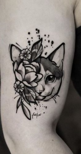 27 Small Cat Tattoo Ideas