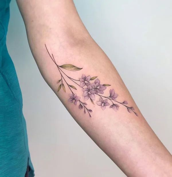 29 July Birth Flower Tattoo Ideas Fine Line, Spine, Arm, Shoulder & Sleeve Designs