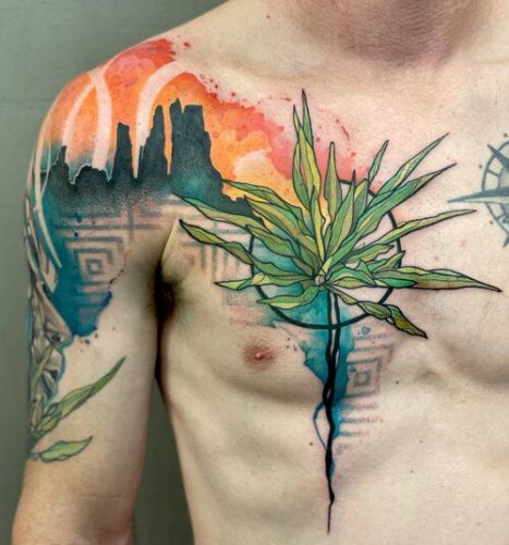 18 Ideas Cover Up with Color Tattoo Art