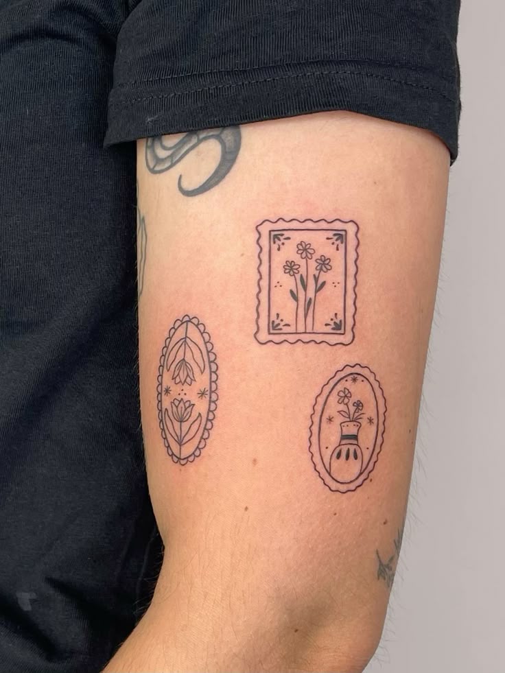 30 Unique Stamp Tattoo Ideas with Travel, Floral, Vintage, Fine Line, and Matching Postage Designs
