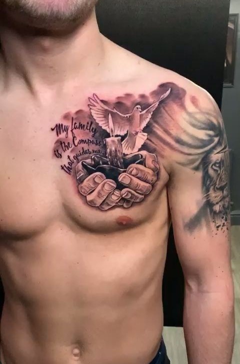 Praying Hands Tattoo Ideas : Rosary, Realism, Shoulder, Chest, Neck, Back and More
