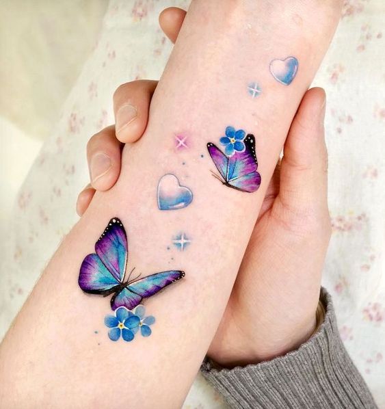 Explore 25 Unique Watercolor Butterfly Tattoo Ideas for : Stunning Designs for Women – Arm, Back, and Hand Styles