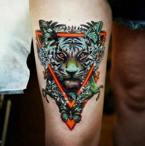 19 Tiger Head Tattoo Ideas