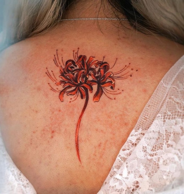 Spider Lily Tattoo 30 Ideas with Traditional Japanese Design, Arm Sleeve, Abstract Meaning