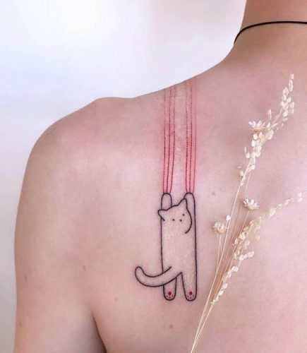 25 Simple Cat Tattoo Ideas