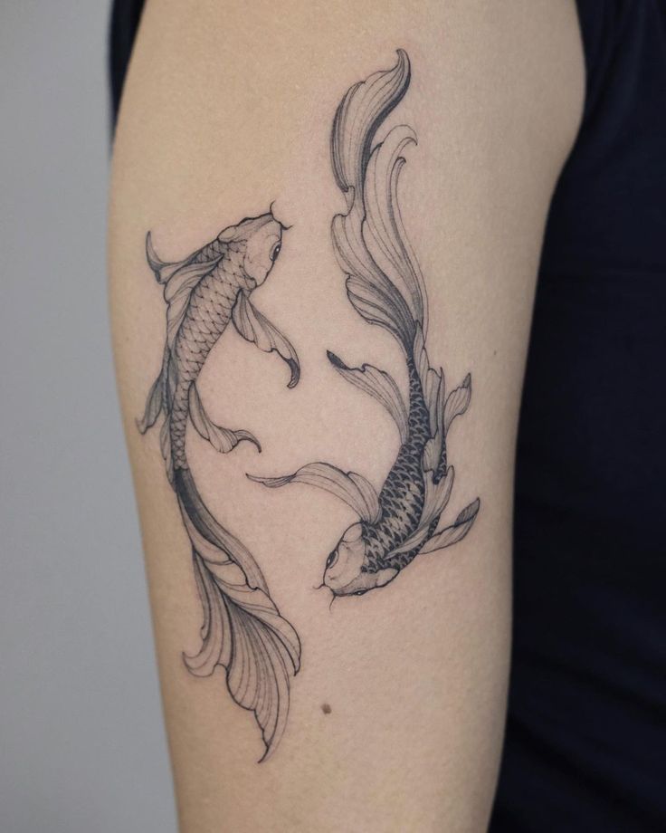 Explore 28 Unique Koi Fish Tattoo Ideas for : Minimalist, Japanese Style, Yin Yang, Fine Line