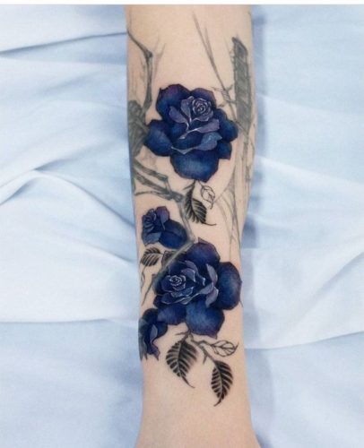 33 Bold Color Tattoo Ideas