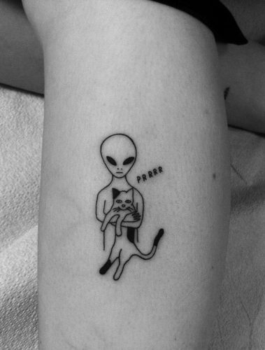 Explore the Cosmos with Style: 20 Stunning Alien Tattoo Ideas to Inspire Your Next Ink Adventure in