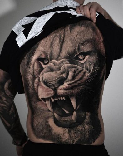 Immerse in Depth: 22 3D Lion Tattoo Ideas