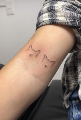 25 Simple Cat Tattoo Ideas