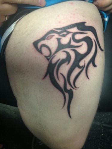 Thigh Lion Tattoo: 23 Majestic and Alluring Designs
